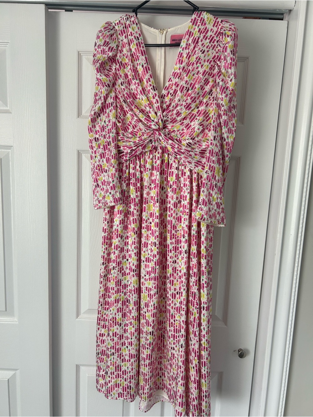 kate spade Pink and Lime Floral Twist-New York Maker, size 6